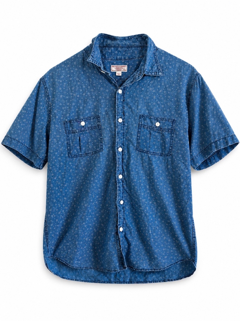 Wallace & Barnes Chambray Button Down Shirt Large